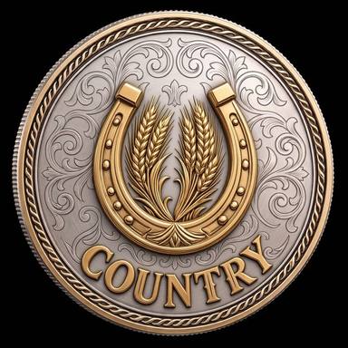 Country Western Two-Step challenge coin